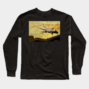 Sunning Fence Lizard Long Sleeve T-Shirt